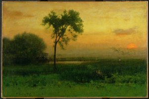 日の出、1887 作： George Snr. Inness
