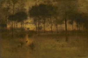 ヘロンの家、1893 作： George Snr. Inness