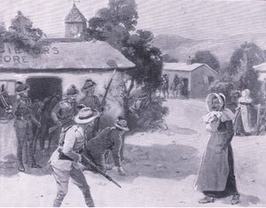 Bethunesデコイ、After Pretoria：The Guerilla Warの発行：Harmsworth Bros Limited、1901 作： George Soper