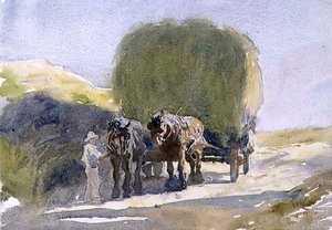 太陽の光を浴びたヘイリック（水彩画） 作： George Soper