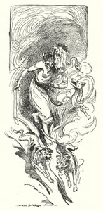 ジェイソンとアルゴナウツ："Brimo the wild witch huntress" (litho) 作： George Soper