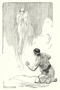 ジェイソンとアルゴナウツ：「ヴェール越しに彼を見下ろす」（リトグラフ 作： George Soper