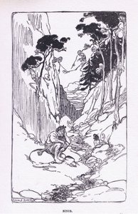 ジョージ・アレン・アンド・アンウィン社から出版された「The Heroes」のシニス（カラーリトグラフ） 1929年 作： George Soper