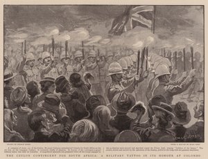 南アフリカのセイロン派遣団、コロンボで名誉の軍事タトゥー 作： George Soper