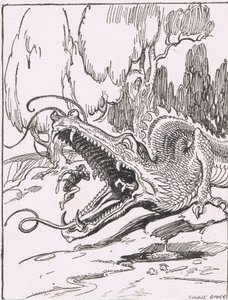 ドラゴンの歯：彼はモンスターに急いで行き、海綿状の口に身を投げた 作： George Soper