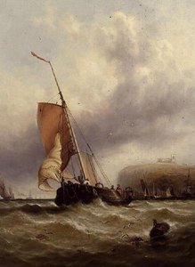 荒海の漁船 作： George Stainton