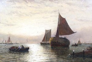 夕方の発送 作： George Stanfield Walters