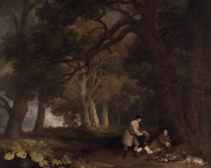 射撃後の休息、1770年。