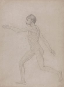 人間の姿、側面図 (表 VIII の最終調査のための予備ドラフト) 作： George Stubbs