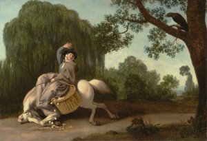 農夫の妻とカラス 作： George Stubbs