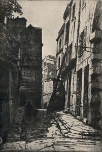 「Rue des Pretres-St Severin」、1915 年。 作： George T Plowman