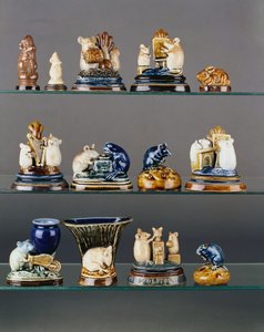 ジョージティンワースがモデルにした動物フィギュアのセレクション 作： George Tinworth