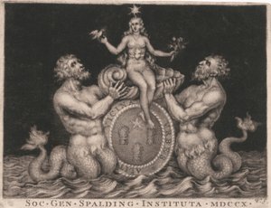 Bookplate: A Sociedade de Cavalheiros Spalding 作： George Vertue