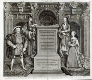ファミリアレジア、またはヘンリー8世の家族、1742 作： George Vertue