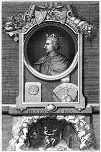 イングランド王、ヘンリー1世。 作： George Vertue