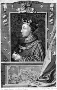 イングランド王ヘンリー5世。 作： George Vertue