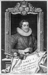イギリスのジェームズ1世、17世紀。 作： George Vertue