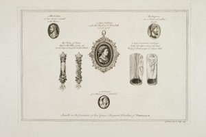ポートランドのグレースマーガレット公爵夫人が所有する宝石、1749年 作： George Vertue