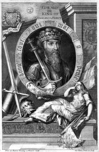 イギリスのエドワード3世、18世紀。 作： George Vertue