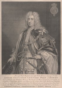 初代ドーセット公ライオネル・クランフィールド・サックヴィル 作： George Vertue