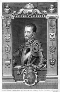 フィリップ2世、スペイン国王、16世紀、1735年 作： George Vertue