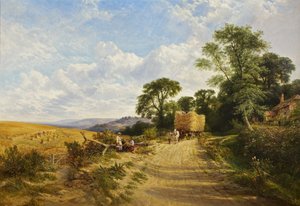 風景-収穫時期 作： George Vicat Cole