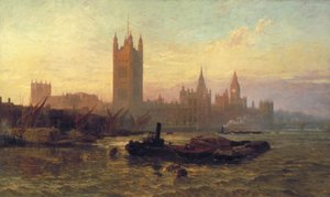 「ウェストミンスター宮殿」、1892 年 作： George Vicat Cole