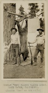 インディアン "ベン"、有名なワシュー・スカウト。カリフォルニア州レイクタホ 作： George W. Ingalls