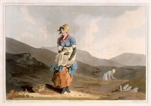 ロバートハヴェル長老によって刻まれたクランベリーガール、リーズロビンソンと息子によって1814年に公開 作： George Walker