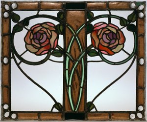 ドア、1897年頃（ステンドグラス）