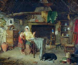 エトリック。 1858年に母親から第一印象を受け取った羊飼いの少年 作： George Washington Brownlow