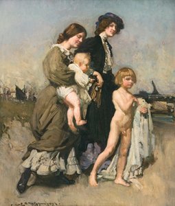 休日グループ（入浴者） 作： George Washington Lambert