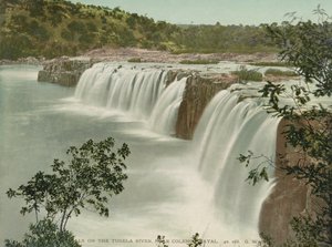 ナタール、コレンソ近くのトゥゲラ川の滝、1900年頃（フォトメカニカルプリント 作： George Washington Wilson