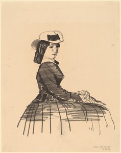 アイルランドの少女、1922 年。 作： George Wesley Bellows