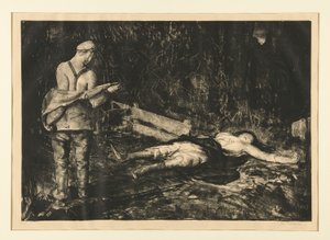 戦争シリーズのベルギーの農場 作： George Wesley Bellows