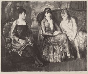 エルシー、エマ、マージョリー、セカンドストーン、1921年。 作： George Wesley Bellows