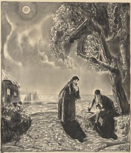 月光の人物 作： George Wesley Bellows