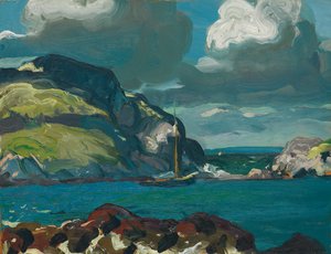 ジャイアントスカイ、1913年 作： George Wesley Bellows