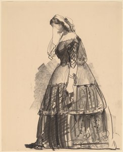 1860 年の女性 - 女優、1922 年。 作： George Wesley Bellows