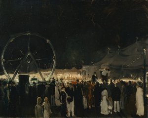 ビッグテントの外、1912 作： George Wesley Bellows