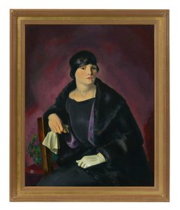 ウォルター・リヒター夫人の肖像（油彩・キャンバス） 作： George Wesley Bellows
