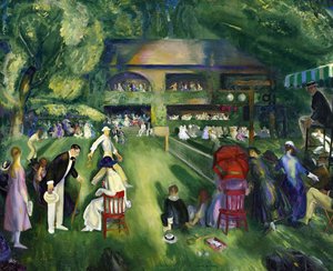 リアリズム：ニューポートでのテニス par Bellows, George (1882-1925) 作： George Wesley Bellows
