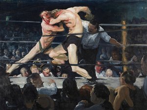 Sharkeyの雄鹿、1909年 作： George Wesley Bellows