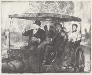 1897 年、1921 年の日曜日。 作： George Wesley Bellows