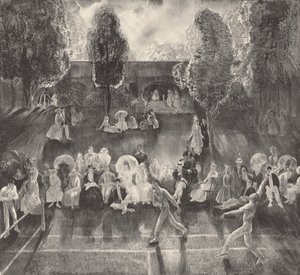 テニス、1920年。 作： George Wesley Bellows