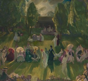 ニューポートでのテニス、1919 作： George Wesley Bellows