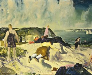 ビーチ、ニューポート、1919年 作： George Wesley Bellows
