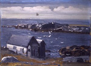 カモメ、モンヒガン、1913年頃 作： George Wesley Bellows
