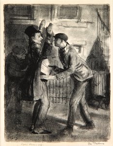 ホールドアップ、1921 作： George Wesley Bellows