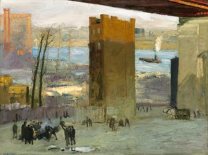 孤独な長屋、1909年。 作： George Wesley Bellows
